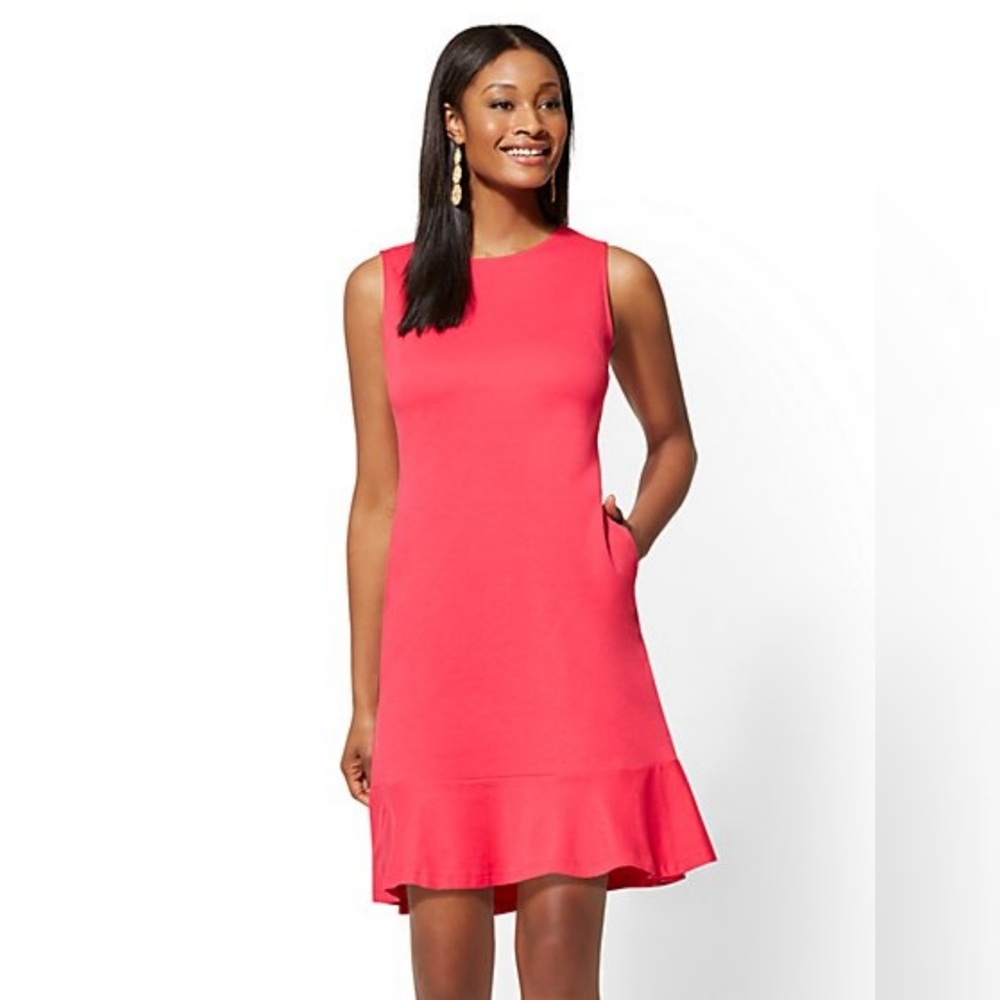 New York & Company Ruffle Hem Dress